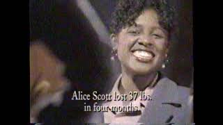 1994 Jenny Craig quotAlicia Scott lost 37lbsquot TV Commercial [upl. by Omarr]