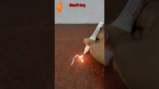 whitener ink fire experiment real and fake shorts [upl. by Ivanah]