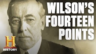 Woodrow Wilsons Fourteen Points  History [upl. by Assilim]