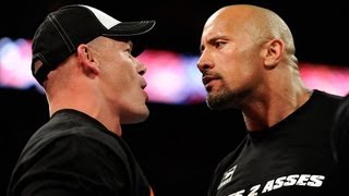 The Rock and John Cena come facetoface one final time WWE Raw [upl. by Dib]