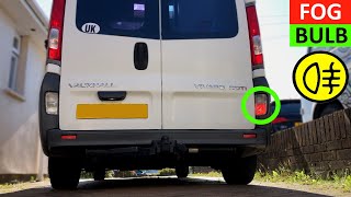 How to replace rear Fog Light bulb on Vauxhall Vivaro [upl. by Monetta428]