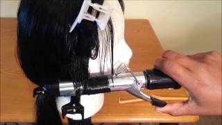 How to curl synthetic hair with a curling iron [upl. by Endaira730]