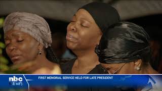 First Memorial Service held for late President Geingob nbc [upl. by Teeter]