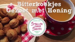 Recept  Supersnel Bitterkoekjes bakken zonder geraffineerde suiker [upl. by Artapoelc]