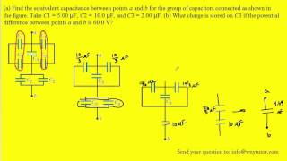 Consider the following figure find the equivalent capacitance [upl. by Anura]