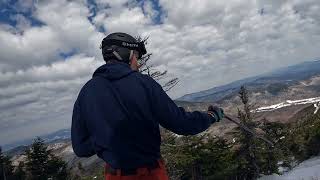 Raw video of skiing Down Tuckermans Chute at Jay Peak VT [upl. by Adnicaj]