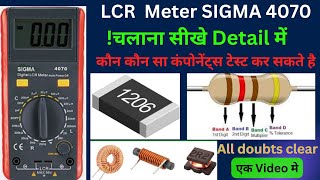 LCR Meter how to operate LCR meter Electronic components measure with LCR meter Digital LCR meter [upl. by Bartolomeo819]