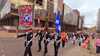 Pride of the Rock FB Dumbarton  County Grand Orange Lodge of Glasgow West Group 2nd June 2024 [upl. by Norha570]