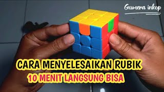 CARA MAIN RUBIK 3X3 UNTUK PEMULA  KHUSUS PEMULA [upl. by Moyna]