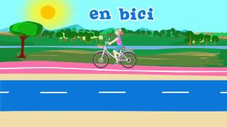 Medios de Transporte Song and video to learn means of transport in Spanish [upl. by Eadahs335]