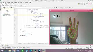 Hand Tracking Calculator  Python OpenCV mediaPipe [upl. by Neyugn]