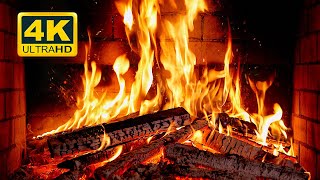 🔥 Cozy Fireplace 4K 12 HOURS Fireplace with Crackling Fire Sounds Crackling Fireplace 4K [upl. by Orbadiah]