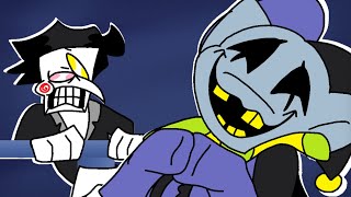 Spamton VS Jevil in a nutshell Deltarune Animation [upl. by Eelarual226]