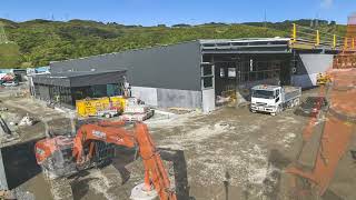 Foodstuffs North Island  Project Igloo Grenada Transport amp Milk Depot  Construction Timelapse [upl. by Gravante]