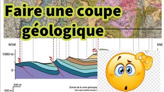 Cartographie Géologique – Faire une coupe géologique [upl. by Ttenrag]