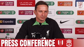 Pep Lijnders Carabao Cup press conference  Fulham vs Liverpool [upl. by Bolan]