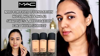 MAC STUDIO FIX FLUID FOUNDATION SWATCHES  BEST FOUNDATION FOR INDIAN SKINTONE  WAYSHEBLUSHES [upl. by Euf296]