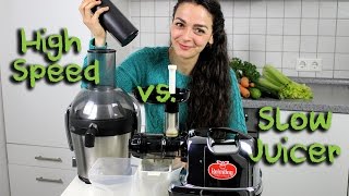 Entsafter Vergleich Zentrifugen Entsafter vs Slow Juicer  7 Tage Saftfasten  2 [upl. by Oloapnaig]