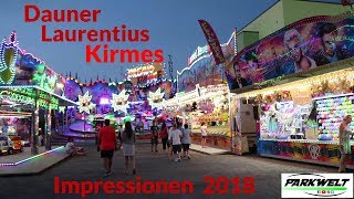 Dauner Laurentius Kirmes  Impressionen  2018  Parkwelt [upl. by Shem]