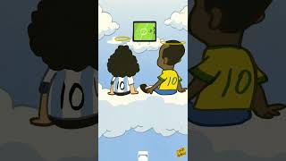 Pele reunites with Maradona shorts football pele maradona brasil argentina [upl. by Aicre463]