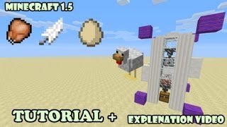 Minecraft New Efficient Fully Automatic Chicken Farm 15 Version 30 Never Cook Again [upl. by Ecidnacal]