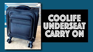 Coolife Underseat Carry On Review [upl. by Magdalen]