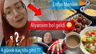 Sıvı diyeti nasıl gidiyor⁉️alyans çok bol😵‍💫yine full tempolu bir gün💯enfsane menü💯günlük vlog [upl. by Aluap487]