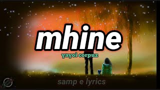 mhine  yayoi lyrics video mahal kita simula pa nung una [upl. by Wahs151]