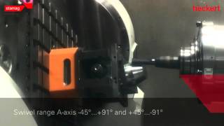 Test cutting on Heckert 5 axis machining center HEC 800 X5 [upl. by Sacrod149]