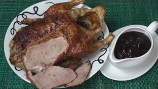 Roast Duck with Cherry Sauce Recipe [upl. by Hindorff]