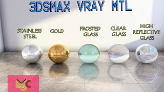 How create glossy materials in 3dsmax 3dsmax vray vraymtl [upl. by Snevets]