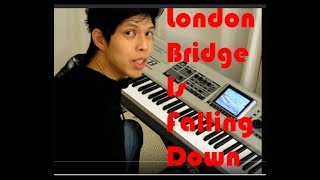 How to play Easy Song on Piano  London Bridge Is Falling Down Beginner Piano [upl. by Liuqnoj214]