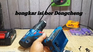 bongkar cordless Dongcheng DCJZ2050I [upl. by Bunker93]