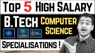 💥BTech CSE Top 5 Specializations💥 BTech Computer Science Best Career Options btech btechjobs [upl. by Azirb847]