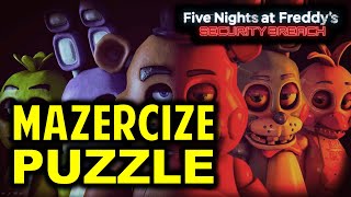 Mazercise Puzzle Use Mazercize Controls to Move the Walls amp Access the Vent  FNAF Security Breach [upl. by Darla]