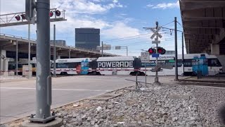 Dallas Dart Light Rail Whistles and Horns Compilation of 2023 [upl. by Jaffe]