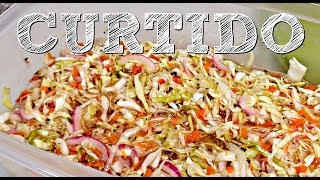 Curtido Recipe  Salvadoran Style Pickled Cabbage Recipe [upl. by Leroi]