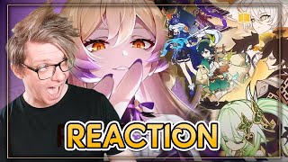 INSANE ANIMATION Genshin 4th Anniversary Unawakened Dream CN Birthday Party Animation REACTION [upl. by Eniamat]