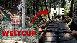 ÜBERLEBE ich den WELTCUP Track in Leogang [upl. by Aivul]