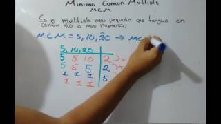 15 CURSO EXACER COLBACH 2017  MATEMATICAS MINIMO COMUN MULTIPLO MCM [upl. by Anivad816]