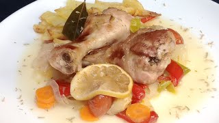 Muslitos de pollo al horno con verduras shorts [upl. by Any]