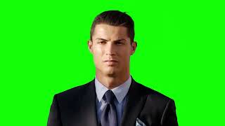 Cristiano Ronaldo wearing a suit and posing meme Green Screen [upl. by Kreitman]