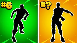 The Top 100 RAREST Fortnite Emotes [upl. by Nomit813]