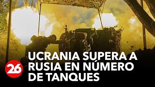 Ucrania supera en tanques a Rusia que ha perdido más de 2000 desde la invasión [upl. by Latrell438]