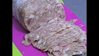 Queso de puerco casero RecetasdeLuzMa [upl. by Hsirrap546]