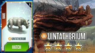 Uintatherium Max Level  Jurassic World The Game [upl. by Dnomder]