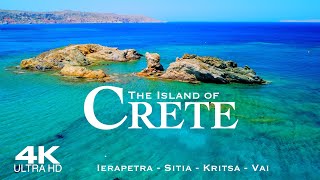 4K CRETE 2024 🇬🇷 4 HOUR Drone Aerial of Ierapetra Sitia Vai amp Kritsa  Greece Kreta Creta [upl. by Alul]