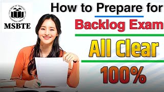 How to Prepare for MSBTE Re Exam How to Clear Backlog Exam MSBTE Latest [upl. by Marquis]