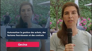 Gestion des achats factures fournisseurs et dématérialisation des contrats  1 minute avec Gecina [upl. by Ardnaskela352]