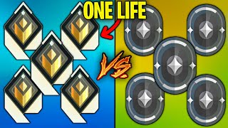 5 Radiant VS 5 Iron But Radiants only Have 1 Life [upl. by Aitekram173]